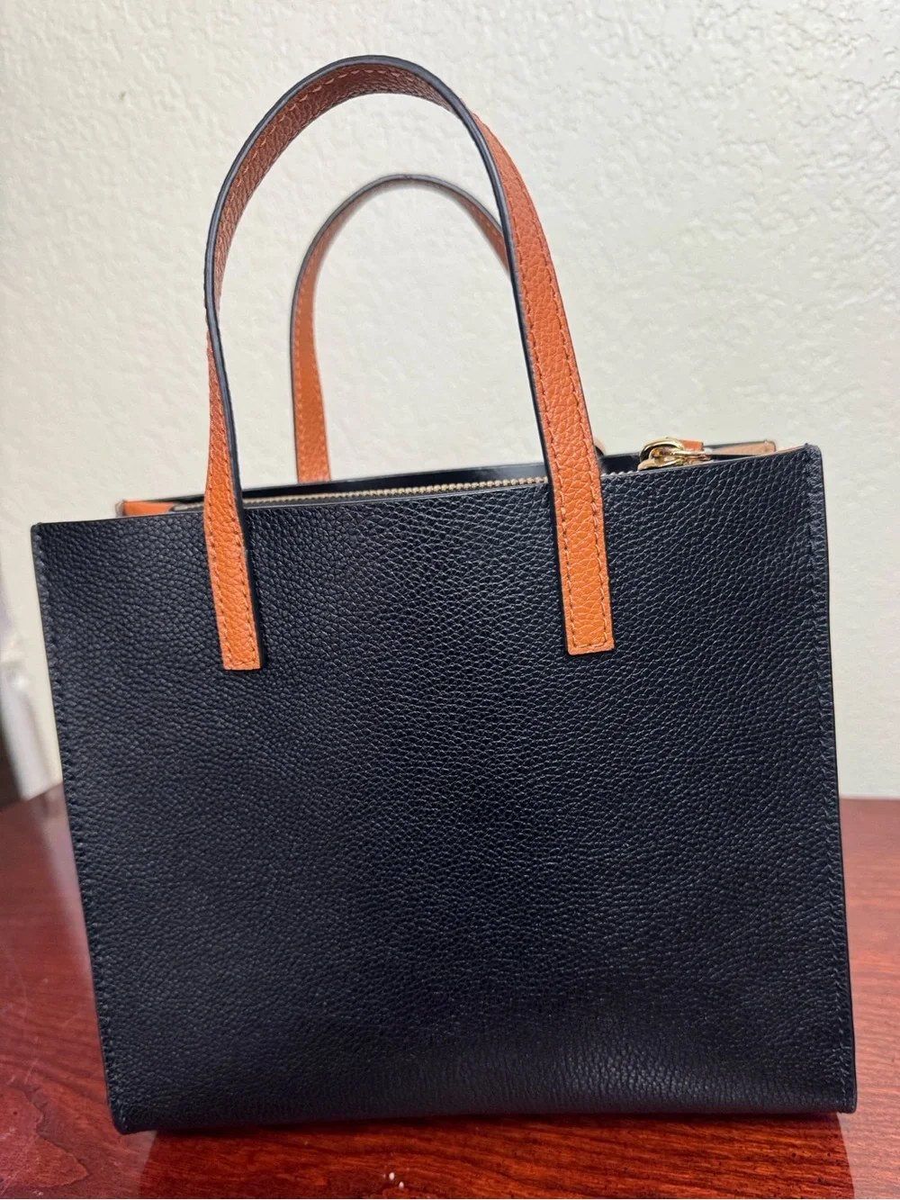 Marc Jacobs Black, White & Tan Colorblock Satchel